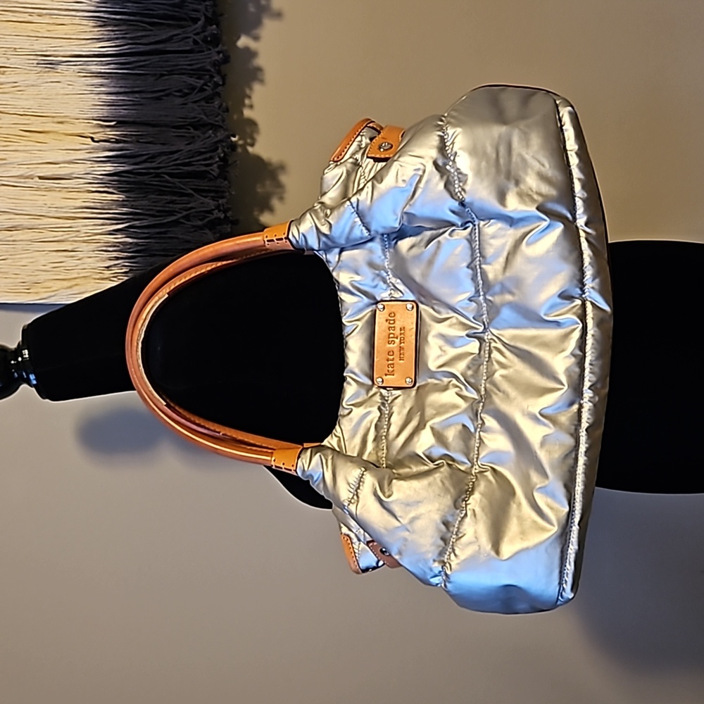 Kate Spade ALPINE HILLS Silver Nylon Shoulder Bag